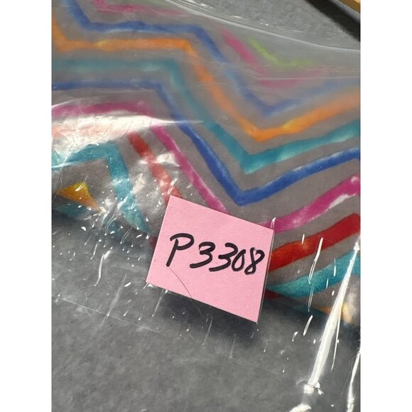 Aquarelle Poppy Euro Zigzag Pattern Fabric 1/2 yard x 42" - Picture 4 of 4